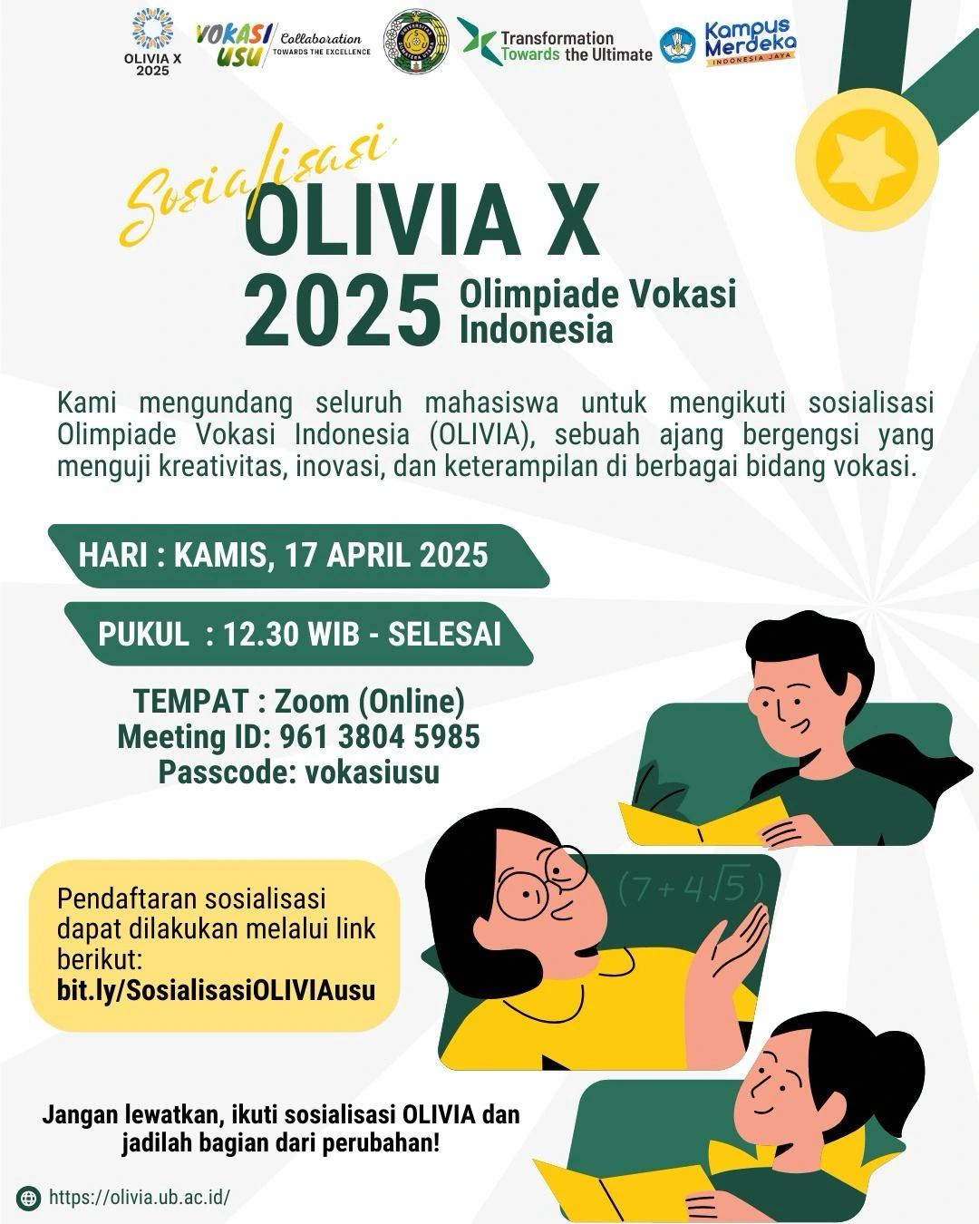 Sosialisasi OLIVIA X 2025 Olimpiade Vokasi Indonesia